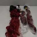 24 26 28 Inch Red Bundles Burgundy Body Wave Human Hair Bundles Two Tone Black and Wine Red Bundles Human Hair 1B99J Bundles Ombre Body Wave Bundles