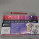 Artecho 120 Colors Markers for Adult Coloring Books, Dual Tip Markers for School, Fine and Brush Tip for Adults Coloring Books, Calligraphy, Drawing, Sketching