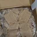 Cindeer 36 Pcs Burlap Bows Knot Handmade Beige Burlap Decorative Bowknot for Wedding Gift Wrap Birthday Holiday Party Home Rustic Decor 6.3 x 5.5 Inch