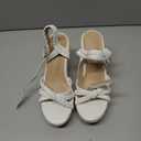 Mikarka Espadrille Wedge Sandals for Women Braided Knot Ankle Strap Open Toe Platform Sandals, 6.5