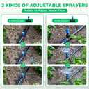 HIRALIY Raised Bed Drip Irrigation Kit Small, DIY Garden Grid Watering System, Garden Irrigation System, for Raised Beds up to 2 x 8FT