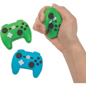 Fun Express Gamer Video Game Controller Shaped Stress Toy - Set of 12 - Game Party Favors