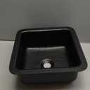 Monarch Abode 12-inch Hand Hammered Matte Black Aluminum Glasgow Dual Mount Drop in Bar Prep Sink, Drop in or Undermount Kitchen Sink, Single Dual Mount Bowl