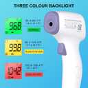 Digital Thermometer for Adults and Kids, No Touch Forehead Thermometer for Baby, 2 in 1 Body Surface Mode Infrared Thermometer with Fever Alarm and Instant Accuracy Readings