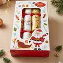 12 Pack Christmas Non-Snap Party Favor, Red & Green Snowflake Party Table Favor Includes Party Hat, Jokes & Gifts, Xmas Gifts Prizes for Christmas Holiday Dinner Traditions Supplies