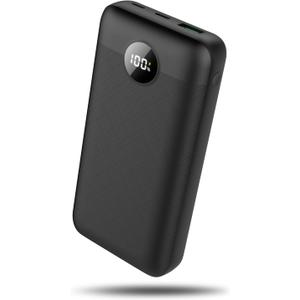 Lightest 5V 2A USB 20000mAh Heated Vest Battery Pack, Power Bank for Heated Jacket, Hoodies, Stadium Seats, Fast Recharging Portable Charge for Heated Clothing, Camping Chair (Black, 20000mAh)