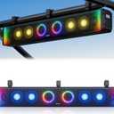 Ehaho 34 Inch 8-Speaker UTV Sound Bar with Bluetooth, RGB, IP66 Waterproof