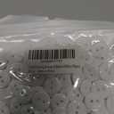 Colorful Sewing Buttons, 15mm Round, 2-Hole, 200 Pack, Mixed Colors Flatback Button (White-200pcs), Pack of 4
