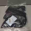 Women's Neon Scrunch Crew Socks 80s 90s Retro 3-Pack Cotton Stacked Boot Calf Cozy Ribbed Slouchy Socks Size 5-10 (Black)