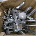GZHERVICES 4 Pair Razor Wire Bracket, Hot-dip Galvanised V-Bracket, Barb Wire Extension Bracket, Roll Concertina Garden Fence Wire Bracket