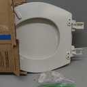 Mayfair Cassel Slow Close Toilet Seat, Easy Clean, Non Slip Premium Wood Seat, Easy Install, Made in USA, Round, Biscuit