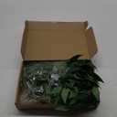 Artificial Italian Ruscus Greenery Stems, Faux Green Leaf Garland Branches Hanging Greenery Spray for Wedding Bouquet Arch Table Centerpiece Home Decor (Green-10 Pack)