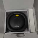 Nulaxy UVC Retainer Case with Fan, Magnetic Closure Aligner Case Includes Vent Holes and Mirror, Portable Retainer Box with Removal Tool and Brush Compatible with Invisalign Retainer Slim Aligner (Black)