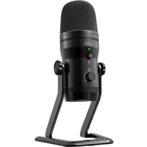 FIFINE USB Studio Recording Microphone Computer Podcast Mic for PC, PS4, Mac with Mute Button & Monitor Headphone Jack, Four Pickup Patterns for Vocals YouTube Streaming Gaming ASMR Zoom-Class (K690)