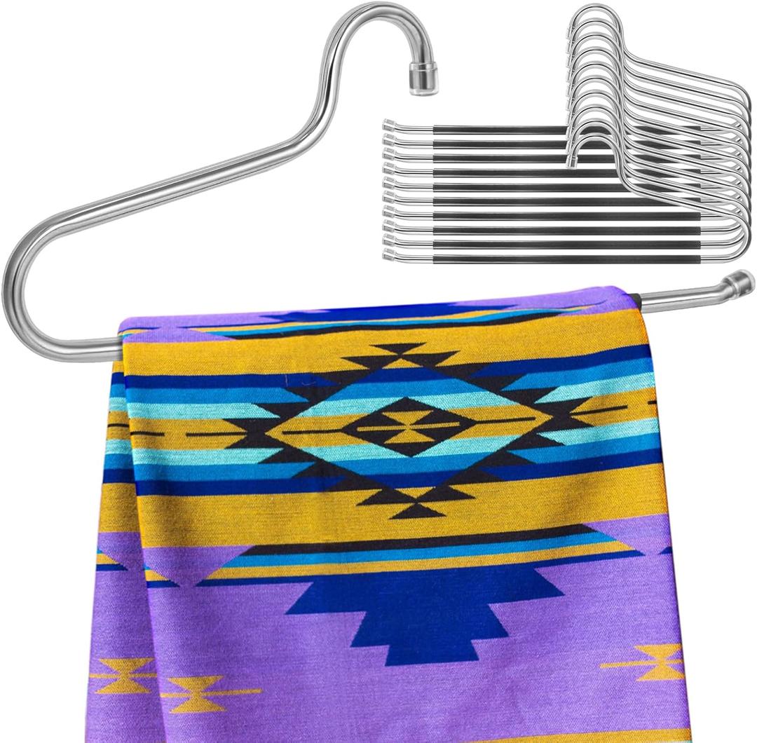 Quilt Hangers, 10 Packs Heavy Duty Hangers for Quilts, Comforters, Table Cloths, Towels (Extended Wide: 16.5 inches)