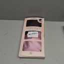 Yanideer 3 pcs Adjustable Satin Bonnet for Sleeping Double Layer Satin Lined Hair Bonnet with Tie Band for Women Curly Hair (One Size, Blushpink)