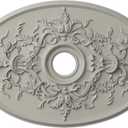 Ekena Millwork CM21X30ALPCF Ceiling Medallion, Pot of Cream, 30 3/4"W x 21/14"H x 3 7/8"ID x 1 5/8"P
