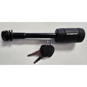 Swagman Anti-Wobble 5/8" Threaded Hitch Pin, Silver/Black
