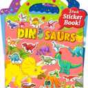 Benresive Reusable Sticker Book for Toddlers, Stickers for Kids, Travel Toys for Arts & Crafts Activities, Birthday Gift for Boys & Girls, Ocean, Fairy and Dinosaur Themes