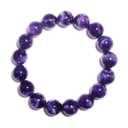 10MM Amethyst Bracelet for Men | Natural Third Eye & Crown Chakra Crystal | Fits for about 7.5" Wrist | Emotional Healing Spiritual Gift for Talismans & Amulets & Talismans Amulets & Feng Shui