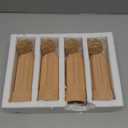 OMISTAR 4 PCS Plant Watering Spikes with Lids, Clay Flower Watering Spike with Wooden Stopper, Self-Watering Spike for Vacation Plant Care, Slow Release Irrigation for Indoor Outdoor Plants