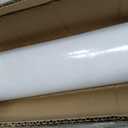 Relaxweex 36 Inch x 5 ft x 30 Mil Extra Large Adhesive Magnetic Sheet Roll Not Printable Adhesive Backing Cut and Customize Flexible Sheets Blank White Surface Magnetic Sign for Craft Photo Craft