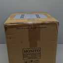 MONITO 12PCS Stoneware Plates and Bowls Set, Ceramic Dinnerware Sets, Service for 4, Chip and Scratch Resistant Dish Set, Microwave and Dishwasher Safe, Housewarming Party Holiday Gift, Vintage Brown