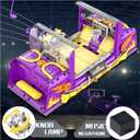 Basketball Shooting Game Console Building Block Set, DIY Basketball Street Game Hall Machine for Families with Music & Moving Hoop,Light, Fun Gifts for Teenagers and Adults 2036PCS