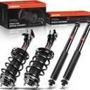 A-Premium Set (4) Front and Rear Complete Shock Absorber Strut & Coil Spring Assembly Compatible with Honda Civic 2006-2011 & Acura CSX 2006-2011 Sedan