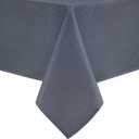 Hiasan 54 X 54 Inch Square Textured Tablecloth - Waterproof Spillproof Antiwrinkle Jacquard Table Cloth for Kitchen and Dining Dinner, Outdoor Picnic, Holiday and Parties, Dark Grey