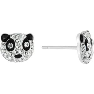 Amazon Essentials Fine Silver Plated Crystal Stud Earrings