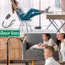Cell Phone Stand, Phone Floor Stand, Swivel Cell Phone Mount with Height Adjustable Stand, Heavy Stable Base, Compatible with iPhone 16, iPhone 16 Pro Max, iPhone 16 Plus,15, 14, 13, 12