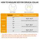 Soft Foam Neck Brace Universal Cervical Collar, Adjustable Neck Support Brace for Sleeping - Relieves Neck Pain and Spine Pressure, Neck Collar After Whiplash or Injury (2.5" Depth Collar, M)