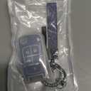 Key Fob Cover with Keychain for Buick Encore Camaro Equinox Impala Sonic Trax GMC Terrain Flip (Blue)