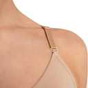 Capezio Women's Seamless Clear Back Bra With Transition Straps (L)