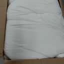 Serta Hotel Collection Pillows Queen Size Set of 2 White Goose Feather Down Fiber Gusseted 100% Cotton Pillow for Back, Stomach or Side Sleepers