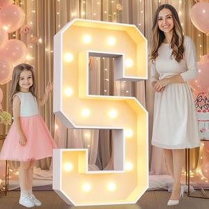 Pooqla 4 FT Marquee Light Up Letters, Marquee Letter Lights 4 Feet Tall, Giant Letter Sign Big Mosaic Letters for Balloons Birthday Party Anniversary Wedding Decorations, Warm White Letter S