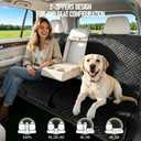 Dog Car Seat Cover for Back Seat, Waterproof 600D Oxford Protector for Travel and Daily Use, Non Slip Scratch Resistant Bench Cover, Easy to Clean, Fits Cars/SUVs/Trucks, 54 Inch