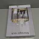 Black Bathroom Counter Organizer XL Corner Shelf, 2-Tier Bathroom Organizers Countertop, Large Capacity Corner Kitchen Storage, Skincare Makeup Vanity Tray, 9''L x 9''W x 13.8''H