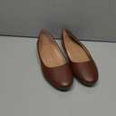 Hash Bubbie Women's Flats Shoes Ballet Flats Dress Shoes Comfortable PU Leather Slip on Shoes for Women (7.5, Brown)