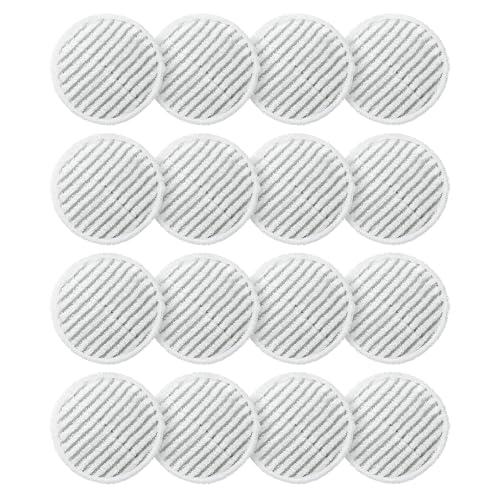 AIR U+ 16 Pack Replacement Steam Mop Pads for Shark S8201 S7001 S8001 S7201 S7000AMZ S7000 S7005 S7020 S7001C Steam Mop, Steam & Scrub All-in-One Scrubbing and Sanitizing, Dirt Grip Scrub Washable Pad