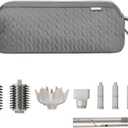KarSyon Shark Flex Style Case for Dyson Airwrap Hair Dryer Brush Revlon Hair Tools Travel Bag Carrying Case Flat Curling Iron Organizer (Grey)