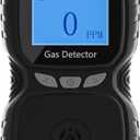 H2S Monitor Clip Single Gas H2S Detector Portable Hydrogen Sulfide Detector Gas Leak Detectors with Buzzer and Red Indicator Alarm Clip on 0~100ppm H2S Gas Detector