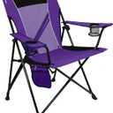Kijaro Dual Lock Portable Camping Chairs - Enjoy the Outdoors with a Versatile Folding Chair, Sports Chair, Outdoor Chair & Lawn Chair - Dual Lock Feature Locks Position  Kawachi Purple