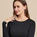 LAPASA Women Thermal Shirt Crewneck Mock Neck Turtleneck Base Layer Fleece Top Thermoflux Lightweight Midweight Heavyweight (XL)