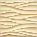 STICKGOO Wave Wall Panels for Interior Wall Decor, Light Oak 3D Wall Panels Accent Wall, Paintable 3D Wall Decor Covering Panels for Living Room Bedroom, Pack of 12 Tiles