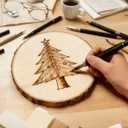 8Pcs Large Wood Centerpieces for Tables, 8-9 Inches Rustic Wood Slices for Centerpieces, Natural Wooden Centerpieces for Tables Wedding, Party, Rustic Decor, Art Creation