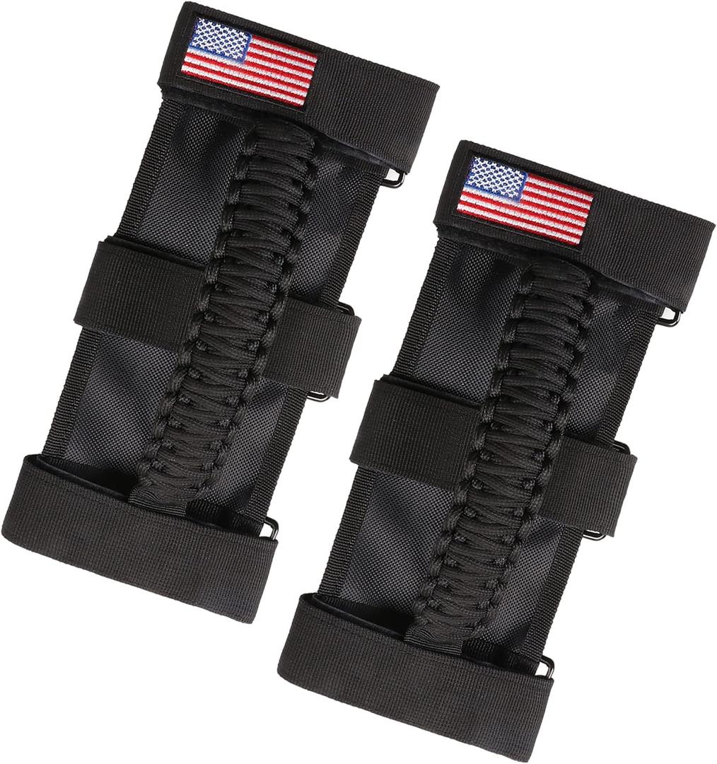 Handles Grab Roll Bar Grab Handles Grip Handle for Jeep Wrangler Accessories TJ JK JL Gladiator JT UTV ATV - Upgrade Metal Buckle, Black, 2 Pack (Not for Sky One Touch Top, Not for 2024+ Up) Handles Grab Roll Bar Grab Handles Grip Handle for Jeep Wrangler Accessories TJ JK JL Gladiator JT UTV ATV - Upgrade Metal Buckle, Black, 2 Pack (Not for Sky One Touch Top, Not for 2024+ Up)