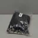 Beebel Lanyard 100 Pack Black Badge Lanyards Flat Lanyards Round 32" with Badge Clip