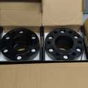 KSP 6X5.5 Wheel Spacers for Silverado Sierra,1.5"(38mm) Real Forged Spacers with 78.1mm Hub Bore M14x1.5 Studs fit for Tahoe Avalanche Express Suburban Sierra Yukon (black)